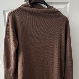 ANDREE BY UNIT Women's Brown Cowl Neck Sweater